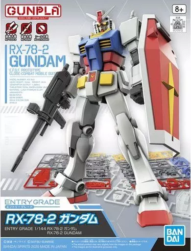 プラモデル1/144 ENTRY GRADE RX-78-2 ガンダム「機動戦士ガンダム