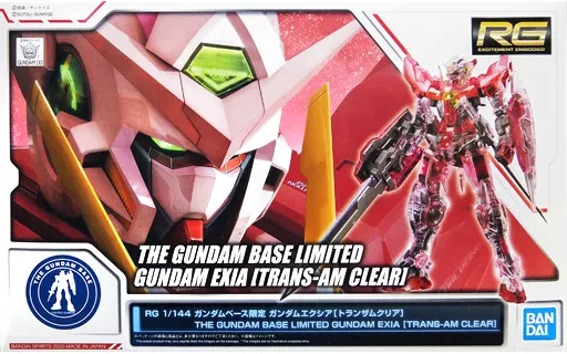 プラモデル　1/144 RG GN-001 ガンダムエクシア(トランザムクリア) 「機動戦士ガンダム00(ダブルオー)」 ガンダムベース限定 [5060609]