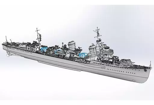 1/350 帝国海軍 特型駆逐艦II型 潮 [FW3]
