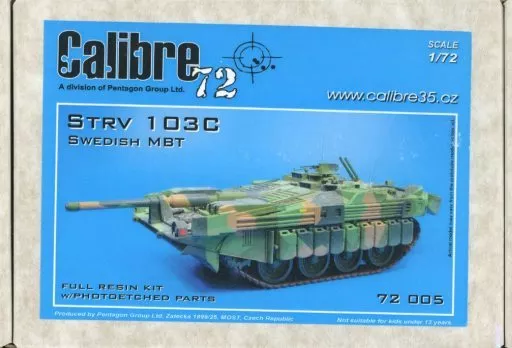 駿河屋 - 1/72 STRV 103C SWEDISH MBT ガレージキット [72005]（プラモデル）