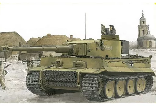 プラモデル　1/35 WW.II ドイツ軍 ティーガーI 初期生産型 ハリコフの戦い マジックトラック付 [DR6950MT]