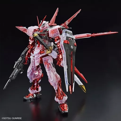 MG 1/100 ガンダムベース限定 ガンダムアストレイレッドフレーム フライトユニット メッキフレーム/カラークリア