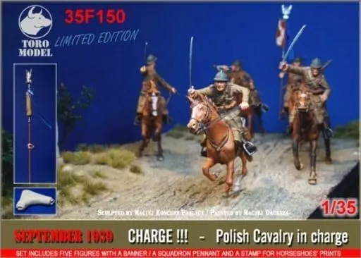 プラモデル　1/35 突撃中のポーランド軍騎兵 1939年9月 5体セット レジンキャストキット [35F150]