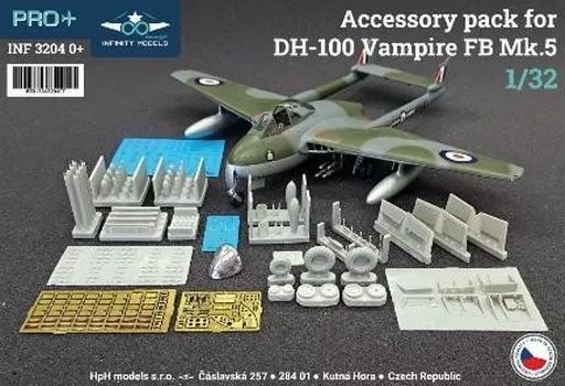 プラモデル　1/32 DH-100 ヴァンパイア FB Mk.5 アクセサリーパック (インフィニティモデルズ用) ディティールアップパーツ [IFM3204-0]