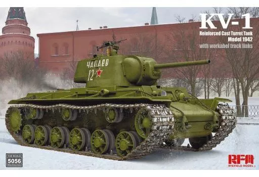プラモデル　1/35 KV-1 Mod.1942 装甲強化型鋳造砲塔搭載型 w/可動式履帯 [RFM5056]