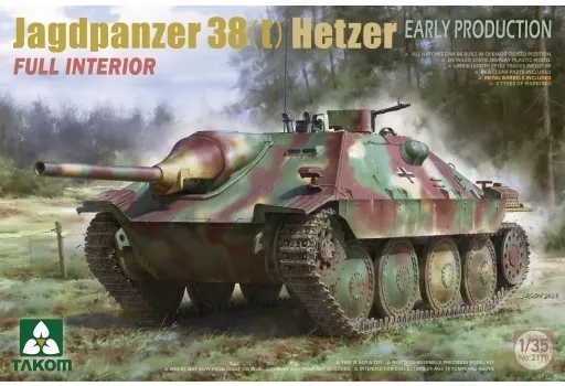 プラモデル　1/35 38式軽駆逐戦車 ヘッツァー 前期型w/フルインテリア [TKO2170]