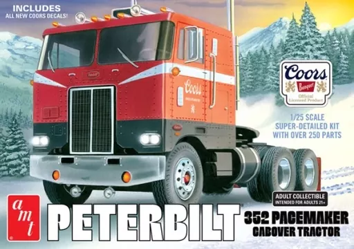 プラモデル　1/25 ピータービルト 352 ペースメーカー COE クアーズビール [AMT1375]