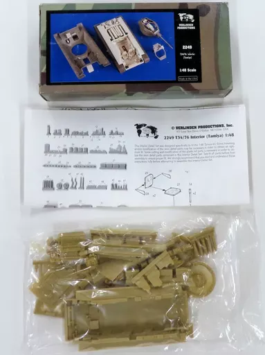 プラモデル　1/48 T34/76 interior ディティールアップパーツ(ガレージキット) [2249]