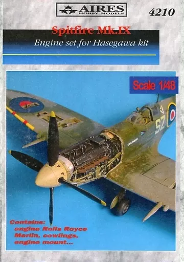 1/48 スピットファイア Mk.IX エンジンセット (ハセガワ用) ディティールアップパーツ [ARS4210]
