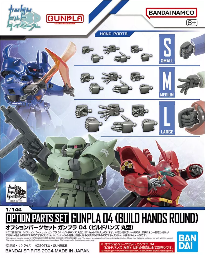 オプションパーツセット ガンプラ04（ビルドハンズ 丸型）