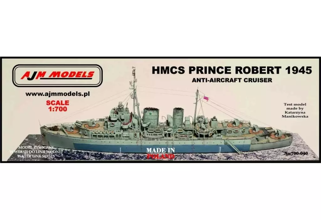 プラモデル　1/700 加・防空巡洋艦・HMCSプリンス・ロバート1945 レジンキャストキット [PJ70040]