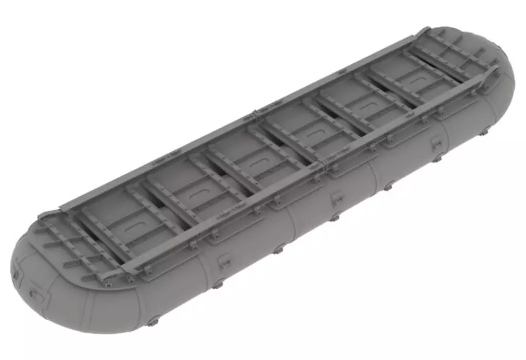 プラモデル　1/35 WWII アメリカ M2トレッドウェイ 鉄製仮設橋用 空気式ポンツーン [HDM35236]