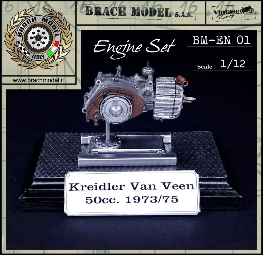 プラモデル　1/12 クライドラー・ファン・フェーン 50cc 1973/75 エンジンセット レジンキャストキット [BM-EN01]