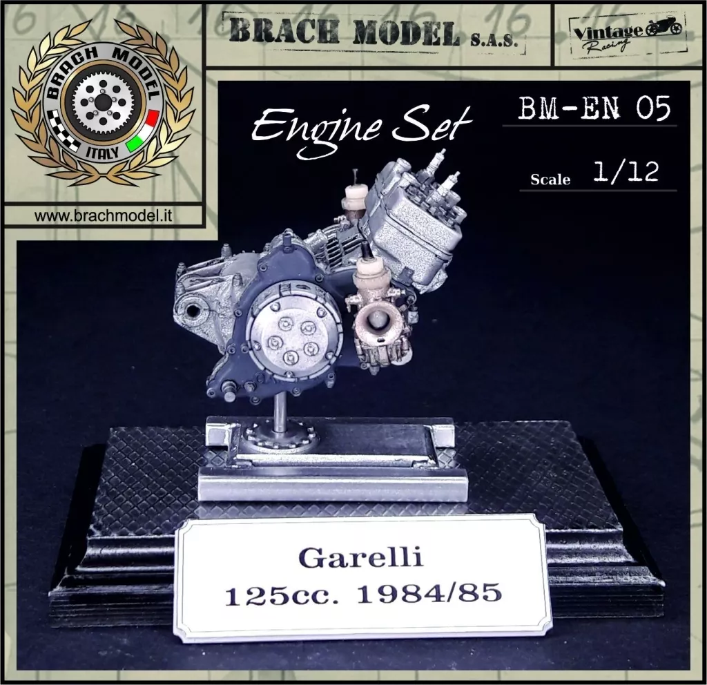 プラモデル　1/12 ガレリ 125cc 1984/5 エンジンセット レジンキャストキット [BM-EN05]