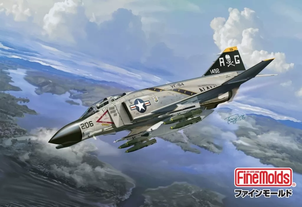 駿河屋 - 1/72 アメリカ海軍 F-4B 戦闘機 VF-84 “ジョリーロジャース” [FF05]（プラモデル）