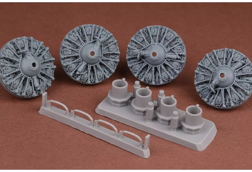 プラモデル　1/32 B-17F/G エンジンアップグレードセット (HKモデル用) ディティールアップパーツ [SBM32002]