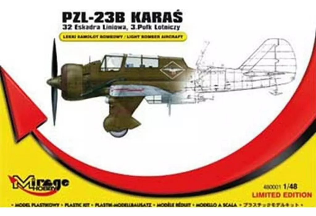 プラモデル　1/48 ポ・PZL-23Bカラシュ偵察爆撃機・第3航空連隊・第32飛行隊 [MR480001]