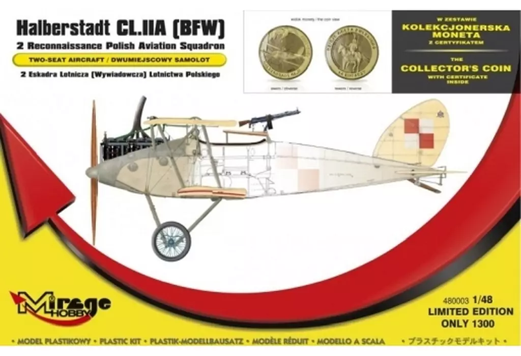 プラモデル　1/48 ポ・ハルバーシュタットCL.IIA偵察機・第2偵察飛行隊 [MR480003]
