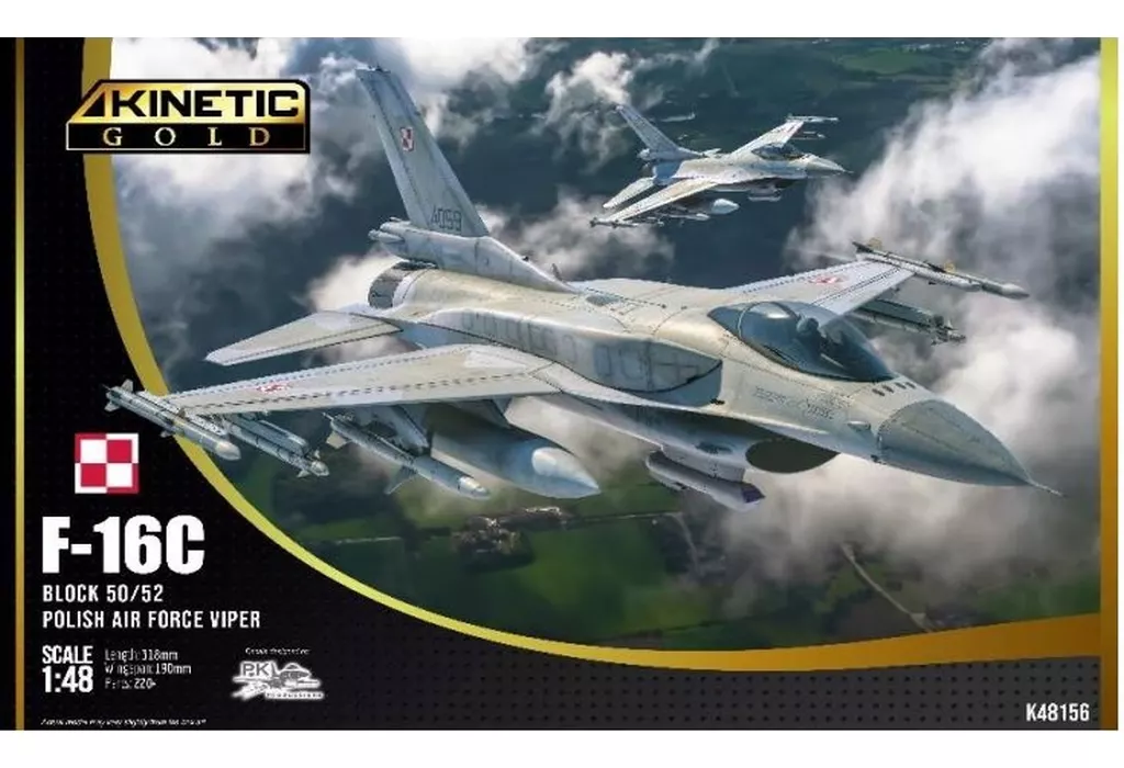 プラモデル　1/48 F-16C ブロック50/52 ポーランド空軍ヴァイパーw/CFT [KNE48156]
