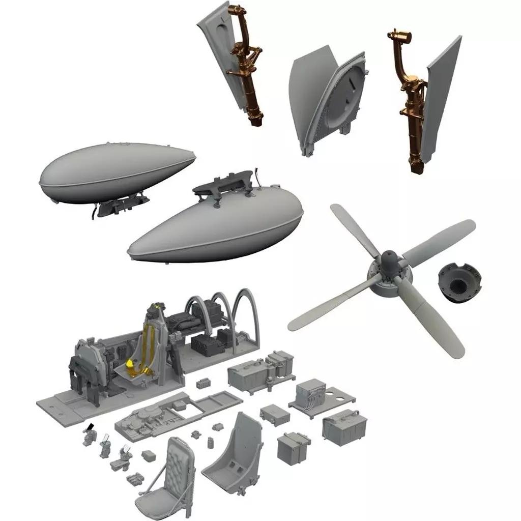 プラモデル　1/48 P-51B マルコムフード装備機 エッセンシャルパーツセット(エデュアルド用) 「BIG SINシリーズ」 ディティールアップパーツ [EDUSIN648135]