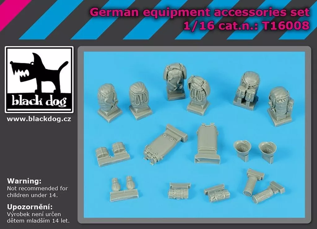 プラモデル　1/16 ドイツ軍装備品 アクセサリーセット ディティールアップパーツ [HAUT16008]