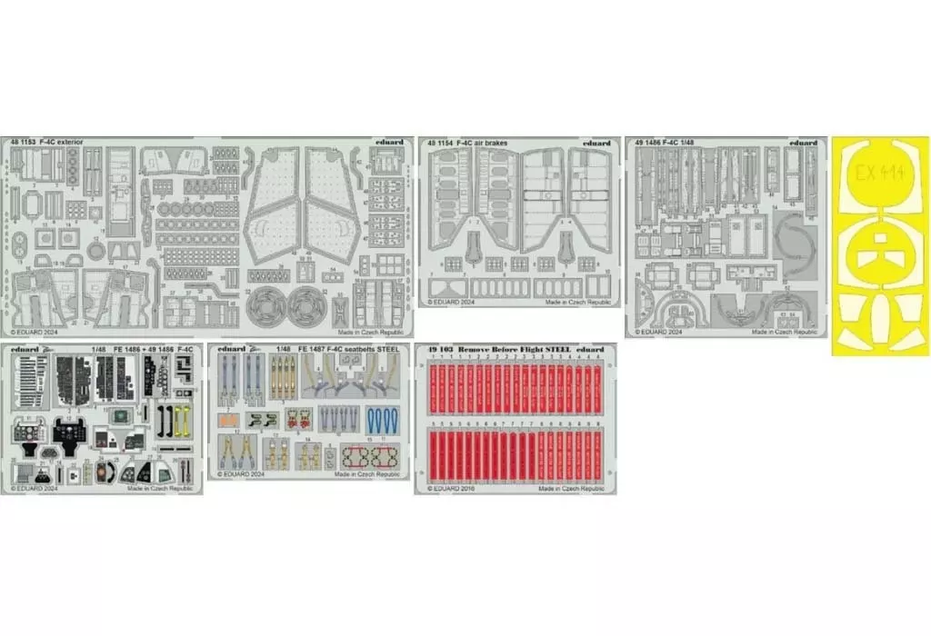 プラモデル　1/48 F-4C ファントムII ビッグEDパーツセット (アカデミー用) 「BIG EDシリーズ」 ディティールアップパーツ [EDUBIG49437]