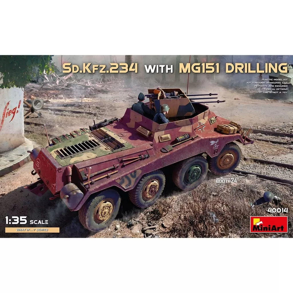 プラモデル　1/35 WW.II ドイツ軍 8輪重装甲車Sd.Kfz.234 2cm3連装対空機関砲MG151/20 搭載型 [MA40014]