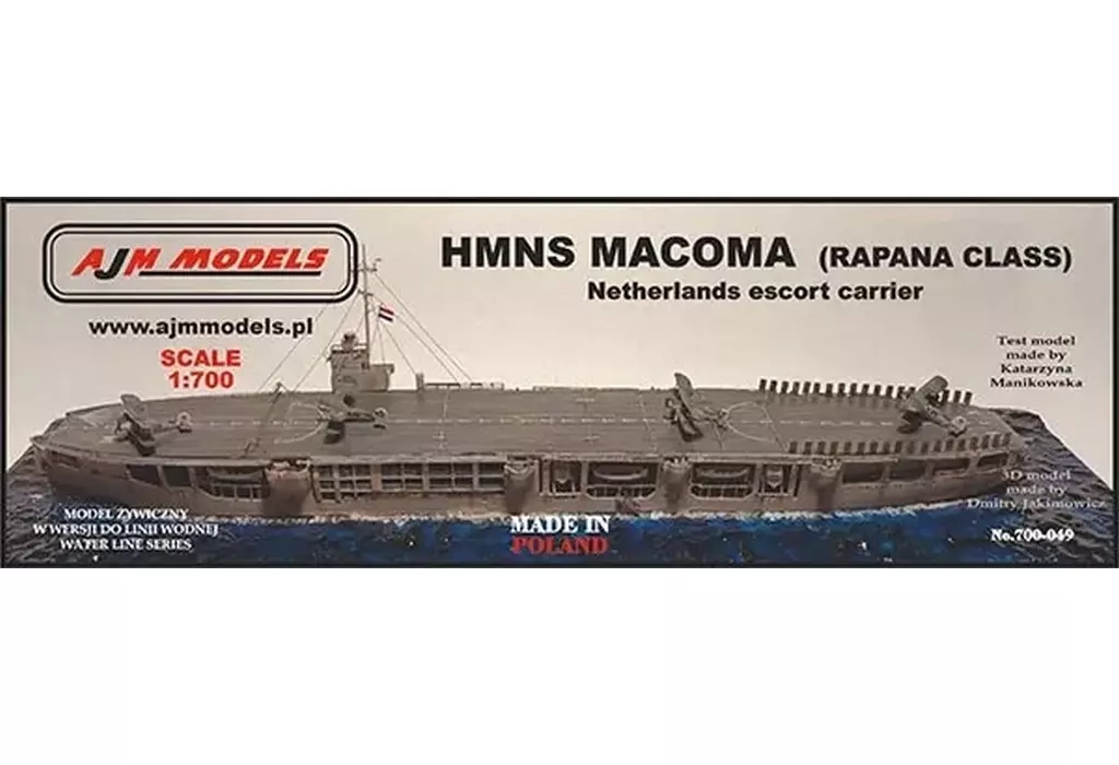 1/700 和蘭・MACシップ・マコマ・タンカー空母(ラパナ級) レジンキャストキット [PJ70049]