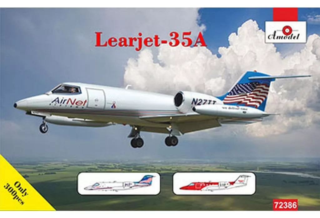 プラモデル　1/72 リアジェット 35A ”至急運送・救急航空機” [AMM72386]