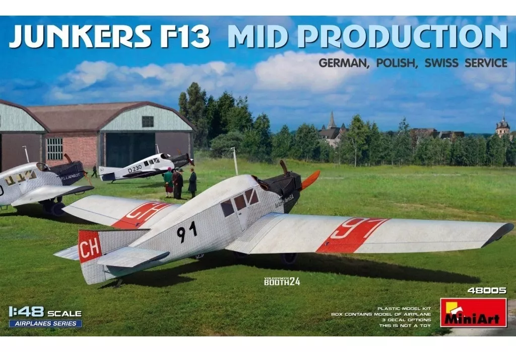プラモデル　1/48 ユンカースF13 中期生産型 ドイツ、ポーランド、スイス [MA48005]