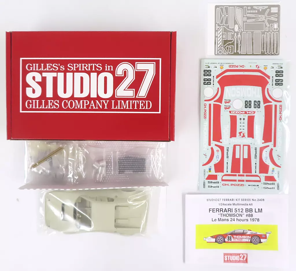 1/24 FERRARI 512 BB LM ”THOMSON” #88 Le Mans 24 hours 1978 ガレージキット [ST27-FR2408]