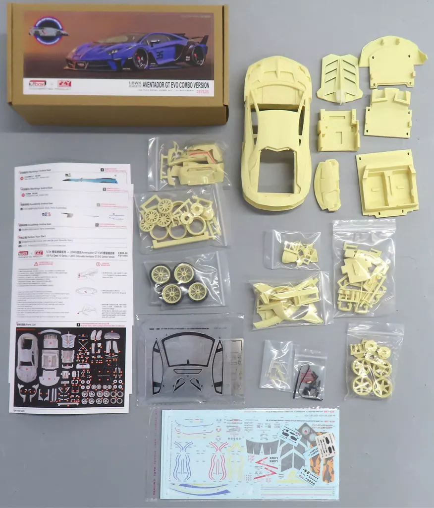 1/24 LBWK SILHOUETTE AVENTADOR GT EVO COMBO VERSION ガレージキット [K808-06/PZY-005]