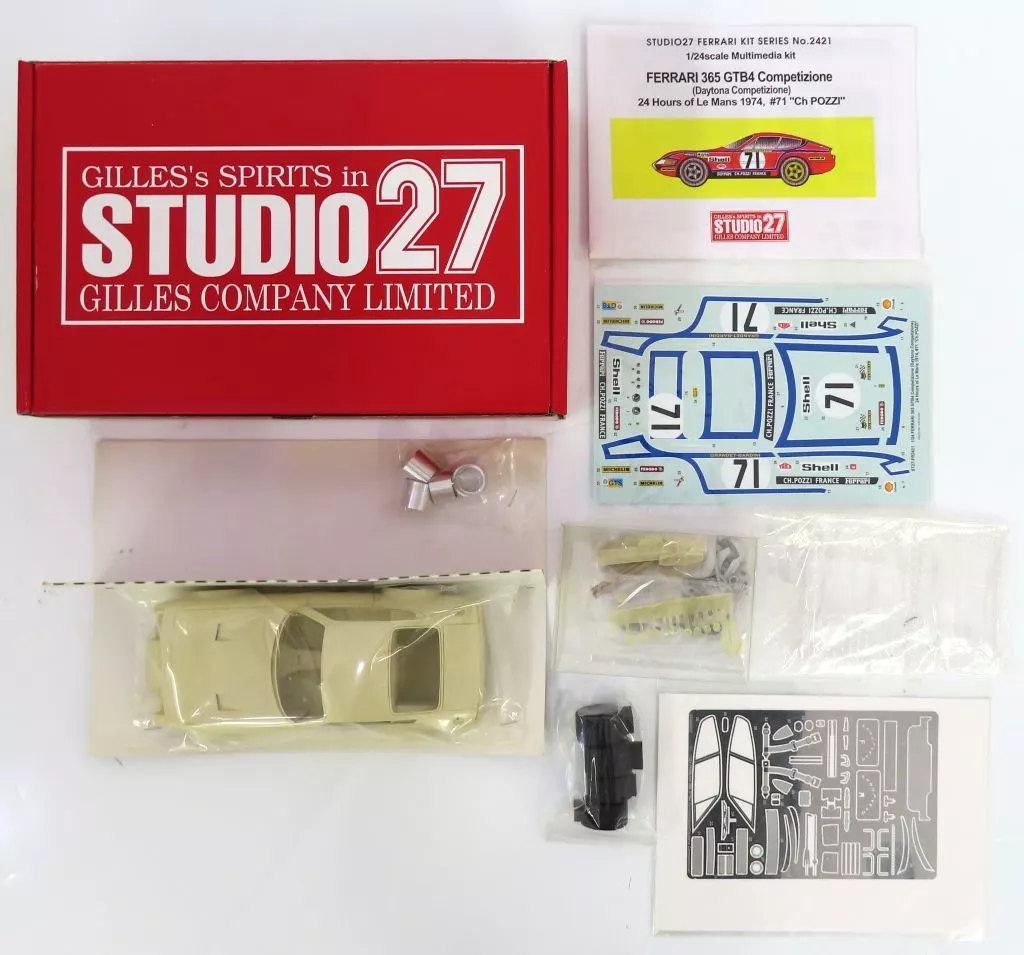 1/24 FERRARI 365 GTB4 Competizione Daytona Competizione 24 Hours of Le Mans 1974 #71 Ch POZZI マルチメディアキット(ガレージキット) [ST27-FR2421]