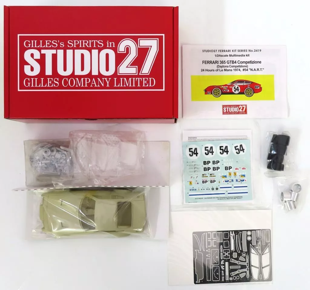 1/24 FERRARI 365 GTB4 Competizione Daytona Competizione 24 Hours of Le Mans 1974 #54 N.A.R.T. マルチメディアキット(ガレージキット) [ST27-FR2419]