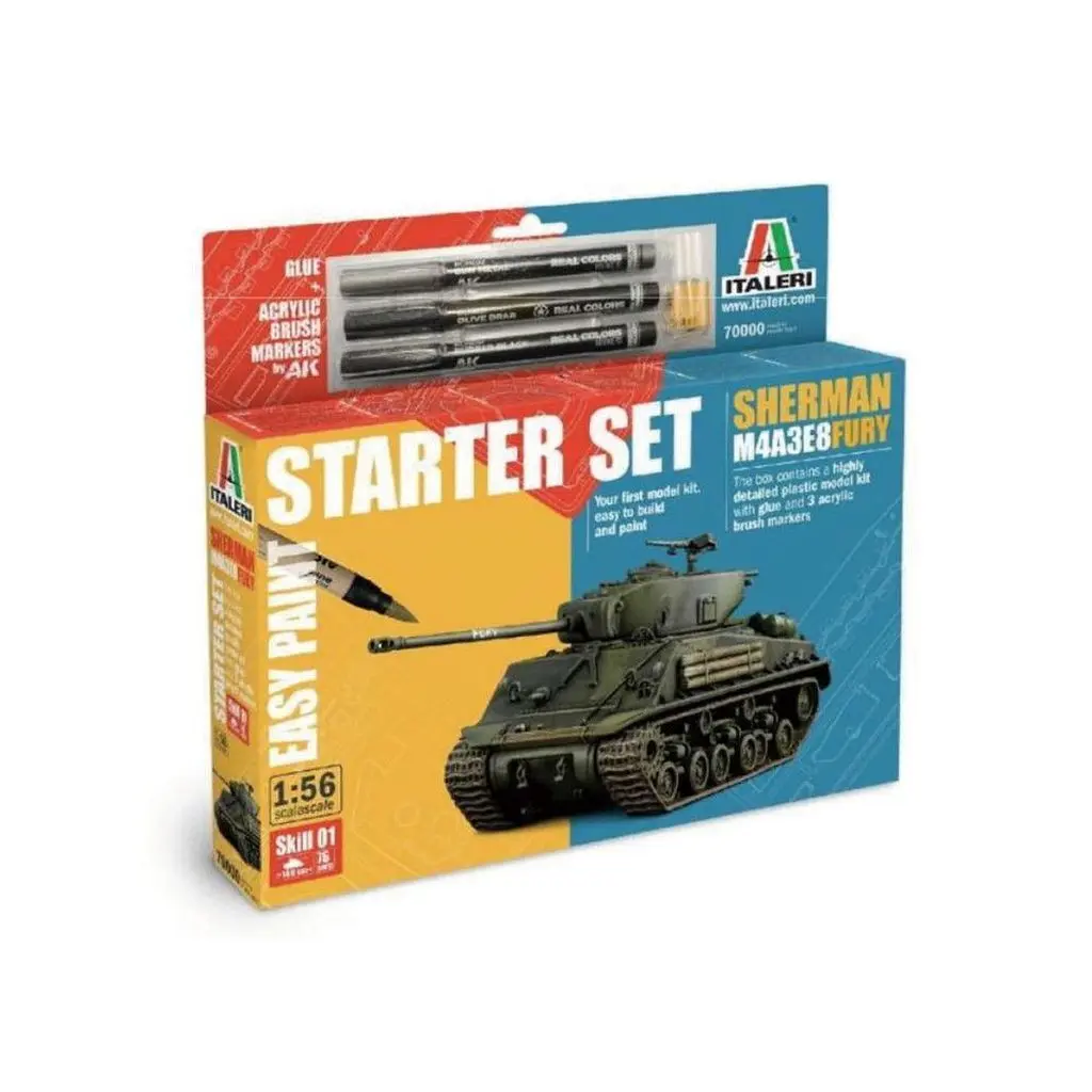 1/56 WW.II アメリカ軍 M4A3E8 シャーマン”フューリー” スターター