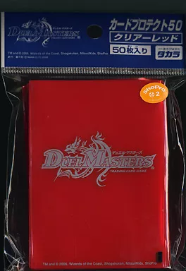 デュエルマスターズ カードプロテクト50　レッド 駿河屋 -<中古>デュエル・マスターズ カードプロテクト(スリーブ)50