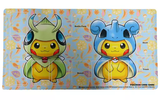 ポケモンカードゲーム シンガポール1周年限定プレイマット　ピカチュウ 駿河屋 -<中古>ポケモンカードゲーム 英語版 プレイマット Poncho