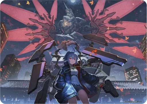 中村エイト　直筆サイン入り　加筆拡張アート　プレイマット　② 中村エイト 直筆サイン入り 加筆拡張アート プレイマット ①