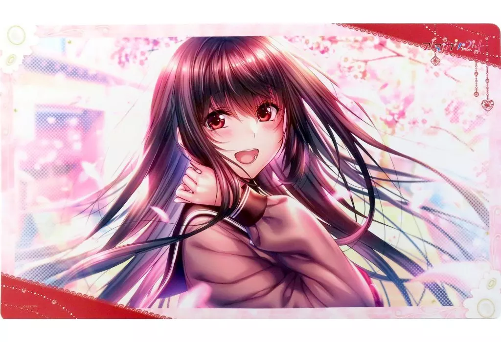 アマカノ　コラボカフェ　限定　ラバーマット　デスクマット　黒姫結灯　ピロ水 アマカノ コラボカフェ 限定 ラバーマット デスクマット 黒姫結灯 ピロ