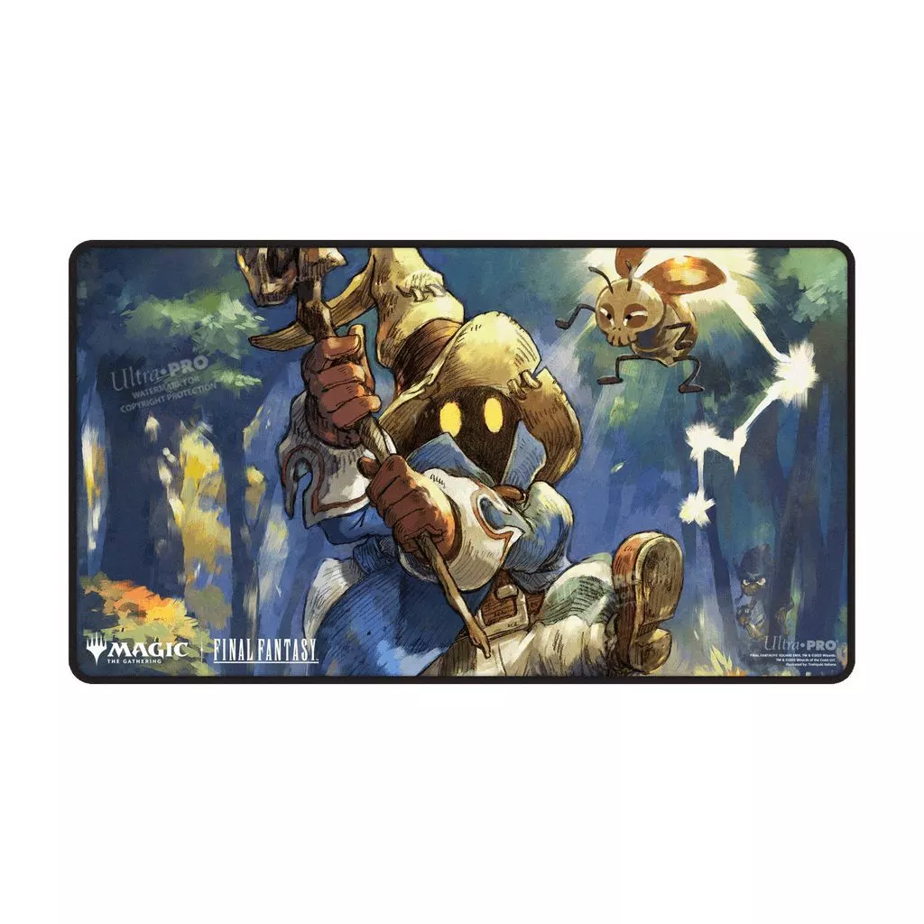 Ultra PRO Official Magic： The Gathering ”Universes Beyond - Final Fantasy” Accessories ウルトラプロ社 マジックザギャザリング公式サプライ MTG 「ユニバースビヨンド・ファイナルファンタジー」 黒スティッチドプレイマット プレミアム Y