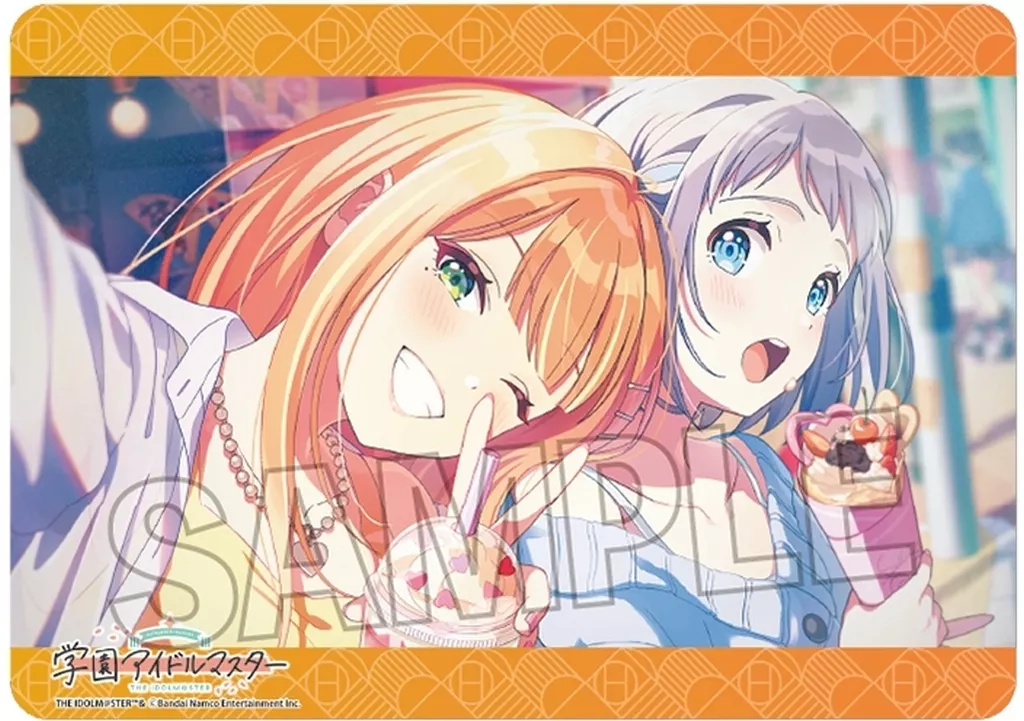 学園アイドルマスター イラストプレイマットNT おいしい顔、いただき～!