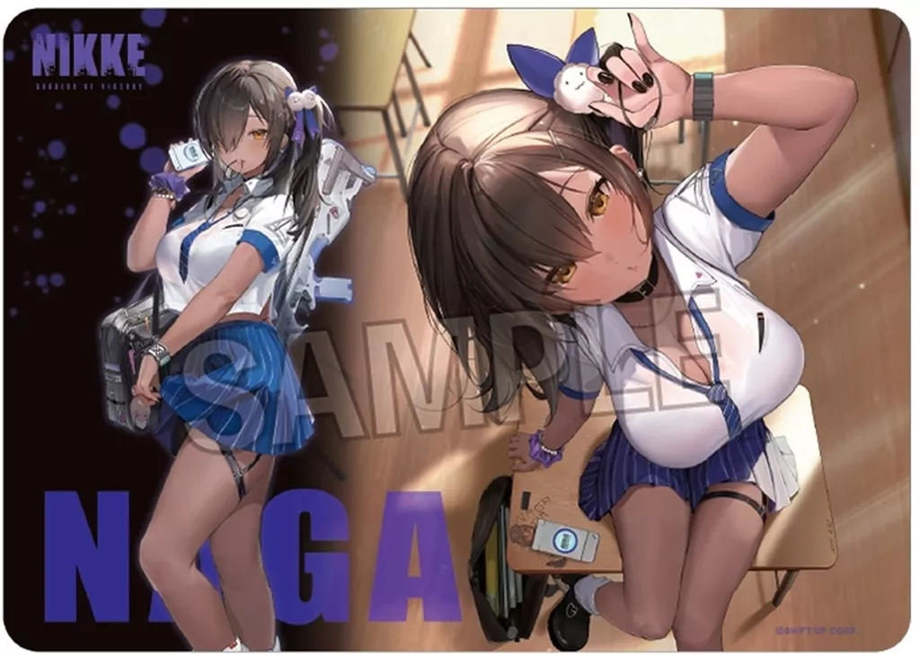 勝利の女神：NIKKE　メガニケ　ナガ　プレイマット ☆特価品 勝利の女神：NIKKE イラストプレイマットNT ナガ (カード