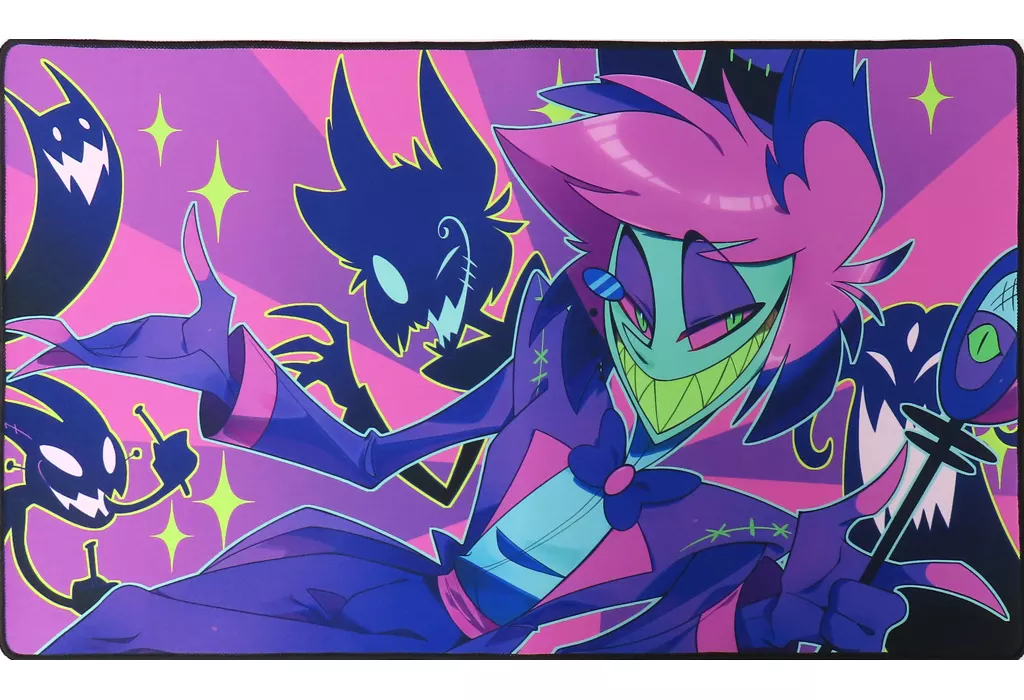 Hazbin Hotel Playmat Neon Alastor -ハズビン・ホテルへようこそ プレイマット ネオン・アラスター-