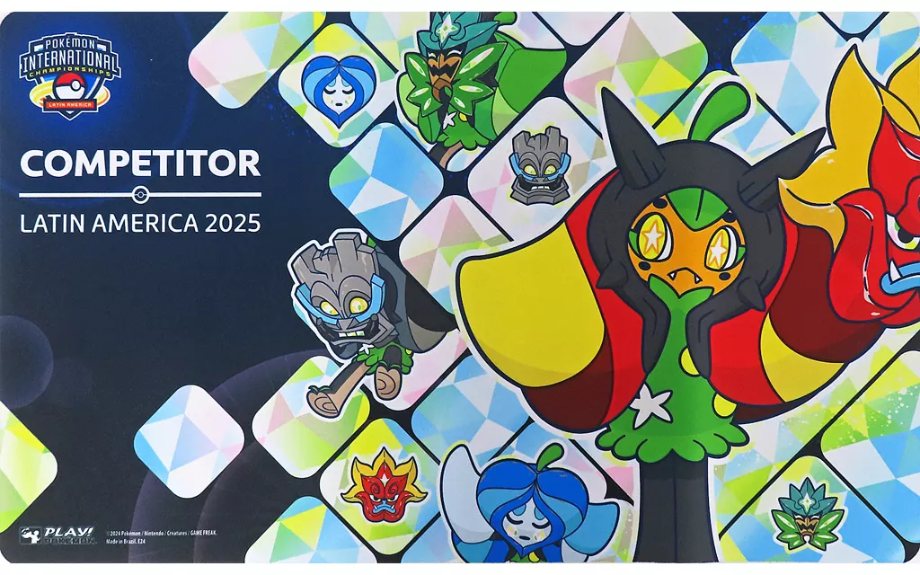 ポケモンカードゲーム 英語版 プレイマット オーガポン かまどのめん 2025 Pokemon Latin America International Championships COMPETITOR -ポケモンラテンアメリカインターナショナルチャンピオンシップス2025-