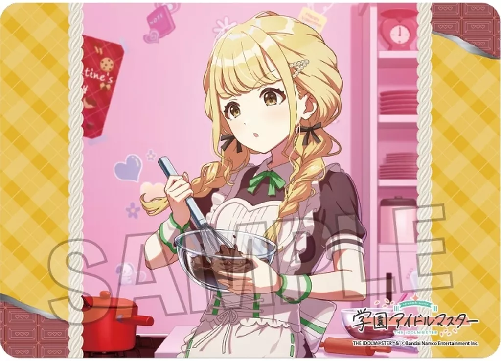 学園アイドルマスター イラストプレイマットNT 世界一可愛い私 ’25バレンタイン 藤田ことね