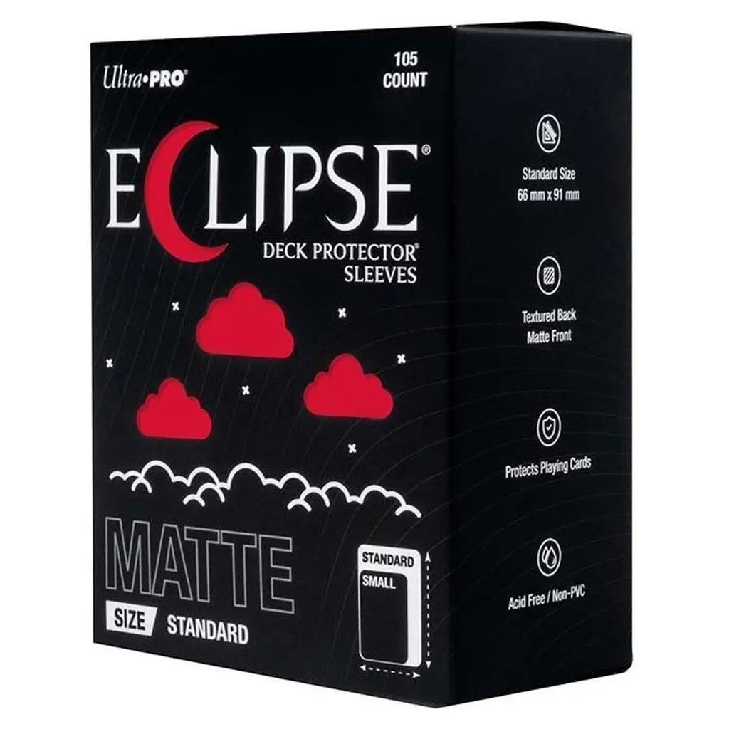 サプライ　Ultra PRO Accessories： ’Eclipse Deck Protector Sleeves’ウルトラプロ社「エクリプス・デッキ・プロテクター・スリーブ」マット・アップルレッド