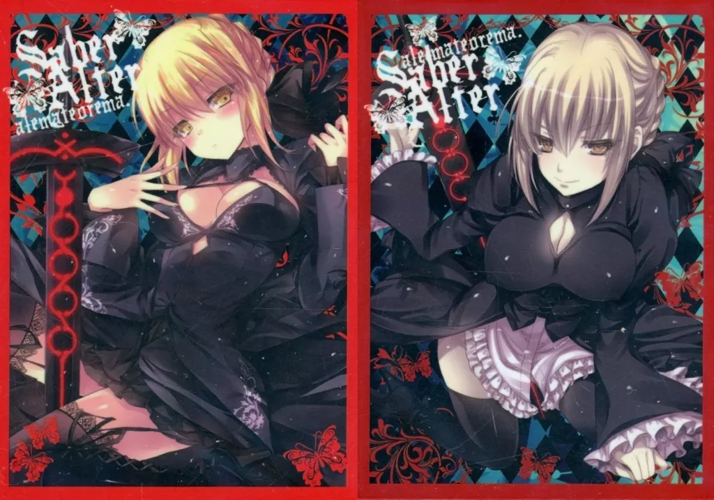 【Fate】カードスリーブ2種セット セイバーオルタ(小林由高) C88/アレマテオレマ