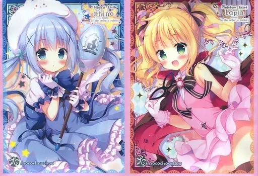【ご注文はうさぎですか?】スリーブセット(2種セット) 怪盗ラパン＆魔法少女チノ(ひさまくまこ) C90/moco chouchou