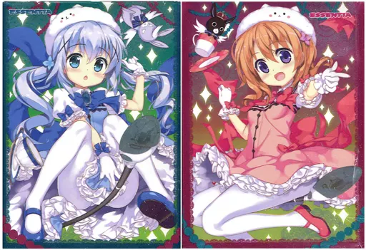 【ご注文はうさぎですか?】カードスリーブ2個セット 魔法少女ココアちゃん＆魔法少女チノちゃん ココア＆チノ(藤真拓哉) C89/ESSENTIA