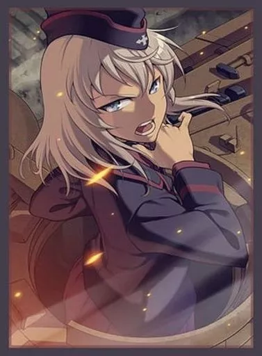 ガールズ&パンツァー　逸見エリカ　スリーブ 駿河屋 -<中古>【ガールズ＆パンツァー】逸見エリカ スリーブ(白狼